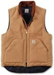 Carhartt Duck Arctic Quilt Lined Weste, braun, Gr&ouml;&szlig;e S f&uuml;r M&auml;nner