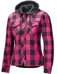 Held Lumberjack II Damen Motorrad Textiljacke, schwarz-pink, Gr&ouml;&szlig;e L