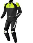 Bogotto Losail 2-Teiler Motorrad Lederkombi, schwarz-weiss-gelb, Gr&ouml;&szlig;e 50 f&uuml;r