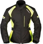Modeka Violetta Damen Motorrad Textiljacke, schwarz-gelb, Gr&ouml;&szlig;e 36