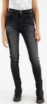 Rokker Tech High Waist Damen Motorrad Jeans, schwarz-grau, Gr&ouml;&szlig;e 31