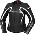 IXS RS-600 1.0 Damen Motorrad Lederjacke, schwarz-weiss, Gr&ouml;&szlig;e 42
