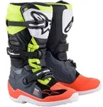 Alpinestars Tech 7S Jugend Motocross Stiefel, grau-rot-gelb, Gr&ouml;&szlig;e 39