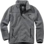 Brandit Teddyfleece Pullover, schwarz-grau, Gr&ouml;&szlig;e XL f&uuml;r M&auml;nner