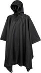 Brandit Ripstop Poncho, schwarz f&uuml;r M&auml;nner