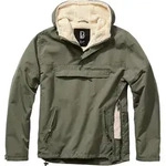 Brandit Windbreaker Sherpa Jacke, gr&uuml;n, Gr&ouml;&szlig;e 3XL f&uuml;r M&auml;nner