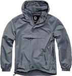 Brandit Summer Windbreaker Hoodie, schwarz-grau, Gr&ouml;&szlig;e S f&uuml;r M&auml;nner