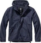 Brandit Windbreaker Frontzip Jacke, blau, Gr&ouml;&szlig;e L f&uuml;r M&auml;nner