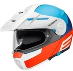 Schuberth E1 Cut Klapphelm, weiss-blau-orange, Gr&ouml;&szlig;e XS f&uuml;r M&auml;nner