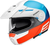 Schuberth 4439333360, Schuberth E1 Cut Klapphelm Weiss Blau Orange male