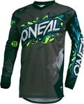 Oneal Element Villain Jugend Motocross Jersey, grau, Gr&ouml;&szlig;e L