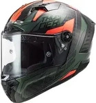 LS2 FF805 Thunder Chase Carbon Helm, schwarz-gr&uuml;n-orange, Gr&ouml;&szlig;e 2XL f&uuml;r M&auml;nner