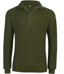 Brandit Marine Pullover Troyer, gr&uuml;n, Gr&ouml;&szlig;e 2XL f&uuml;r M&auml;nner