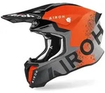Airoh Twist 2.0 Bit Motocross Helm, grau-orange, Gr&ouml;&szlig;e S f&uuml;r M&auml;nner