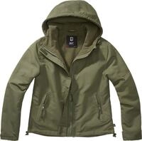 Brandit Windbreaker Frontzip Damen Jacke, gr&uuml;n, Gr&ouml;&szlig;e 2XL