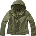 Brandit Windbreaker Frontzip Damen Jacke, gr&uuml;n, Gr&ouml;&szlig;e XL