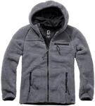 Brandit Teddyfleece Worker Jacke, schwarz-grau, Gr&ouml;&szlig;e 3XL f&uuml;r M&auml;nner