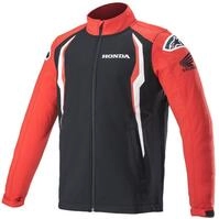 Alpinestars Honda Softshell Jacke, schwarz-rot, Gr&ouml;&szlig;e 2XL f&uuml;r M&auml;nner