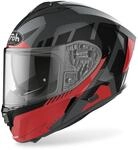Airoh Spark Rise Helm, schwarz-grau-rot, Gr&ouml;&szlig;e XL f&uuml;r M&auml;nner