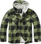 Brandit Lumber Jacke, schwarz-gr&uuml;n, Gr&ouml;&szlig;e L f&uuml;r M&auml;nner