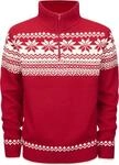 Brandit Troyer Norweger Pullover, weiss-rot, Gr&ouml;&szlig;e XL f&uuml;r M&auml;nner