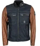 Helstons Winston Motorrad Lederjacke, blau-braun, Gr&ouml;&szlig;e M f&uuml;r M&auml;nner