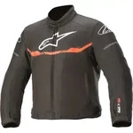 Alpinestars T-SPS Wasserdichte Kinder Motorrad Textiljacke, schwarz-rot, Gr&ouml;&szlig;e 150