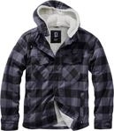 Brandit Lumber Jacke, schwarz-grau, Gr&ouml;&szlig;e L f&uuml;r M&auml;nner