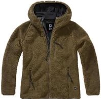 Brandit Teddyfleece Damen Jacke, gr&uuml;n, Gr&ouml;&szlig;e 2XL
