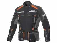 Büse Highland 2 Motorrad Textiljacke, schwarz-grau-orange, Größe 52