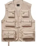 Brandit Hunting Weste, beige, Gr&ouml;&szlig;e 5XL f&uuml;r M&auml;nner