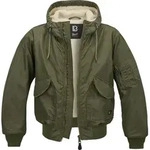 Brandit CWU Hooded Jacke, gr&uuml;n, Gr&ouml;&szlig;e 5XL f&uuml;r M&auml;nner