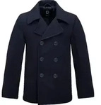 Brandit Pea Coat Jacke, blau, Gr&ouml;&szlig;e 2XL f&uuml;r M&auml;nner