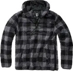 Brandit Teddyfleece Worker Pullover, schwarz-grau, Gr&ouml;&szlig;e M f&uuml;r M&auml;nner