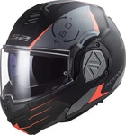 LS2 569063111S, LS2 FF906 Advant Codex Klapphelm Schwarz Grau Silber male