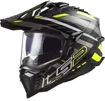 LS2 MX701 Explorer Carbon Edge Motocross Helm, schwarz-gelb, Gr&ouml;&szlig;e M f&uuml;r M&auml;nner