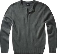 Brandit Armee Pullover, schwarz-grau, Gr&ouml;&szlig;e S f&uuml;r M&auml;nner