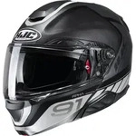 HJC RPHA 91 Rafino Klapphelm, schwarz-grau, Gr&ouml;&szlig;e 2XL f&uuml;r M&auml;nner