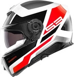 Schuberth 4219053360, Schuberth S3 Daytona Helm Schwarz Weiss Rot male