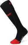 Lenz Heat Sock 6.1 Toe Cap Compression beheizbare Socken, schwarz-rot, Gr&ouml;&szlig;e 45 46