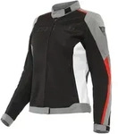 Dainese Hydraflux 2 Air D-Dry Damen Motorrad Textiljacke, schwarz-grau-rot, Gr&ouml;&szlig;e
