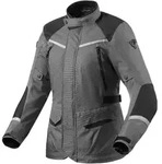 Revit Voltiac 3 H2O Damen Motorrad Textiljacke, schwarz-grau, Gr&ouml;&szlig;e 38