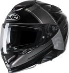 HJC 12650508, HJC RPHA 71 Zecha Helm Schwarz Grau Silber male