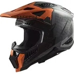 LS2 MX703 X-Force Victory Carbon Motocross Helm, schwarz-orange, Gr&ouml;&szlig;e S f&uuml;r