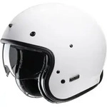 HJC V31 Solid Retro Jethelm, weiss, Gr&ouml;&szlig;e XL f&uuml;r M&auml;nner