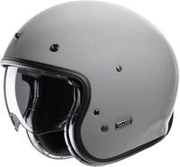 HJC V31 Solid Retro Jethelm, grau, Gr&ouml;&szlig;e S f&uuml;r M&auml;nner