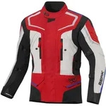 Berik Rallye wasserdichte Motorrad Textiljacke, schwarz-rot-blau-beige, Gr&ouml;&szlig;e 54