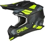 Oneal 2Series Spyde V23 Motocross Helm, schwarz-grau-gelb, Gr&ouml;&szlig;e M f&uuml;r M&auml;nner
