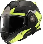LS2 FF901 Advant X Oblivion Klapphelm, schwarz-gelb, Gr&ouml;&szlig;e 2XL f&uuml;r M&auml;nner