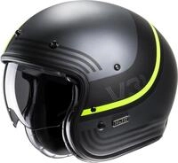 HJC V31 Byron Retro Jethelm, grau-gelb, Gr&ouml;&szlig;e L f&uuml;r M&auml;nner